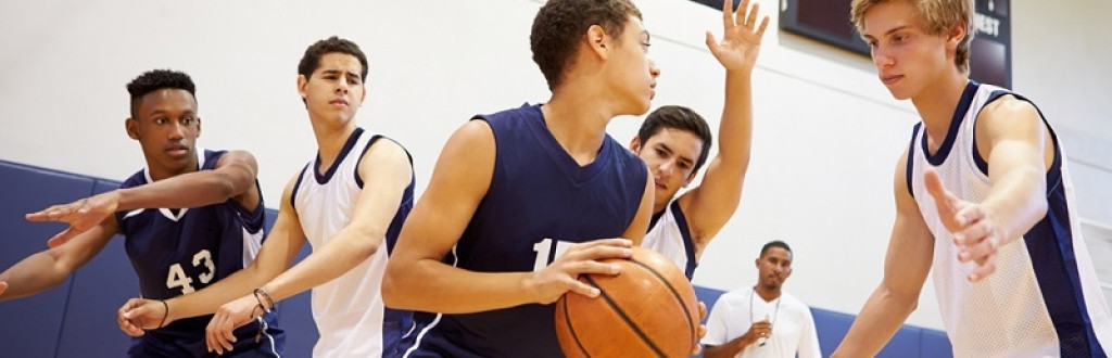 Basketball Team Playing Game