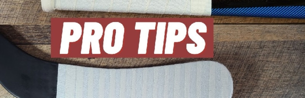 Pro Tips written with hockey stick